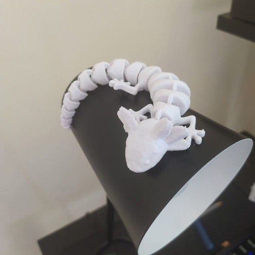 3D Printed Axolotl Articulated Fidget Toy made to order
