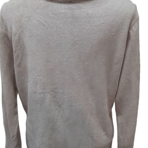 Beige women's polo with wide collar, like new, size XL