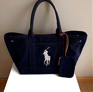 Ralph lauren big pony collection handbag τσάντα χειρός
