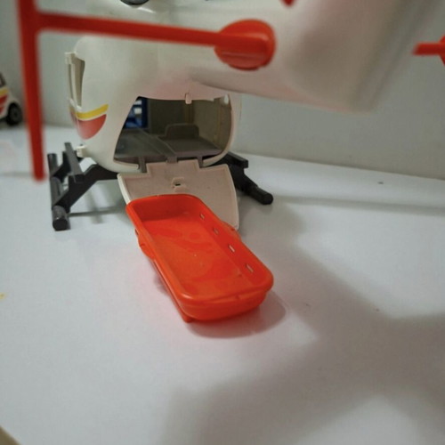 Playmobil Hospital Emergency Helicopter and City Action Emergency Vehicle like new