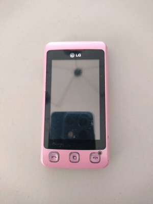 LG KP500 used for parts, pink without battery and cable