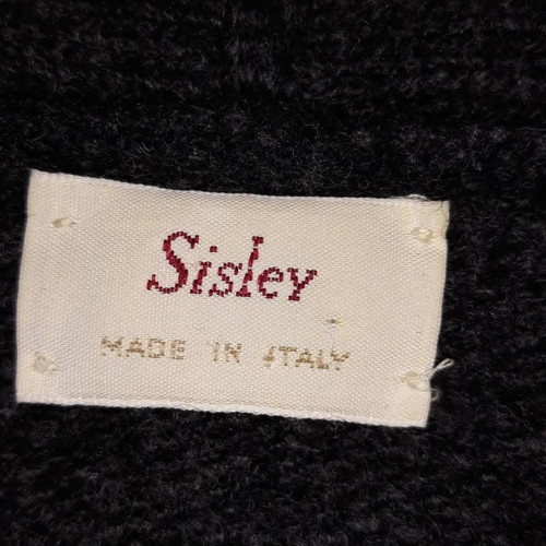 Sisley knitted wool cardigan used, gray, size S-M
