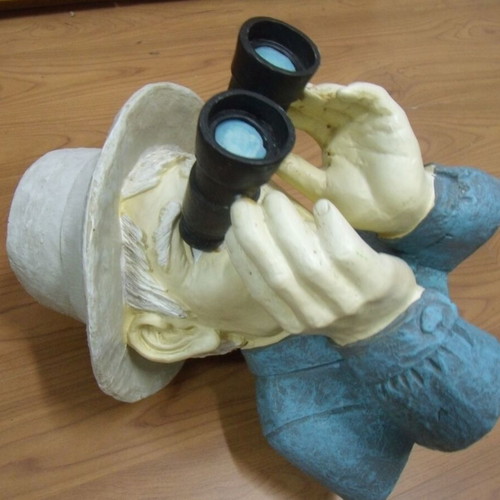 Old tabletop figure used, 30 cm, synthetic material