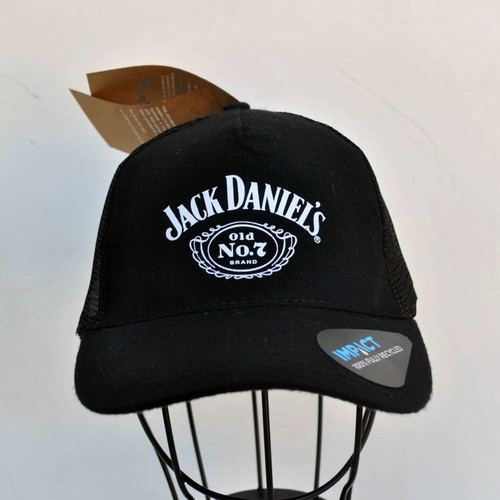 Jack Daniel’s black trucker hat like new, one size