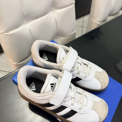Adidas kids' athletic shoes, size 35, white
