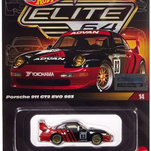 Hot Wheels Elite 64 Porsche GT 2 new with case and box