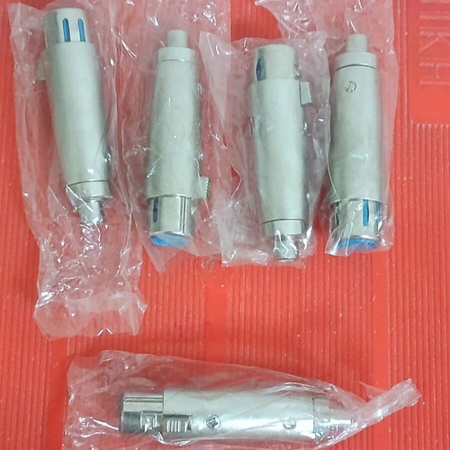XLR adaptors new, various metal types