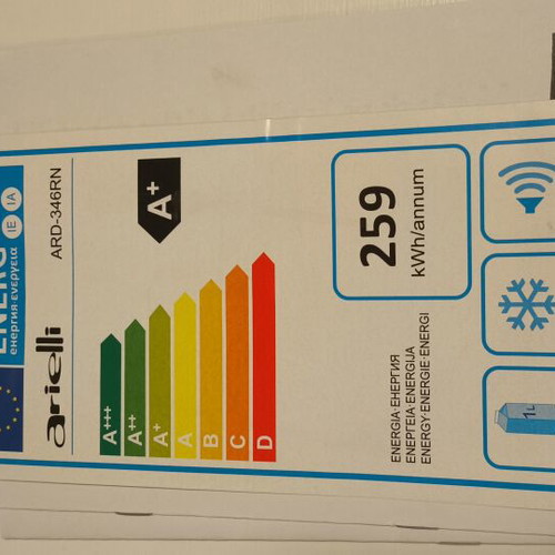 Arielli ARD-346RN refrigerator, 260L capacity, energy class A+