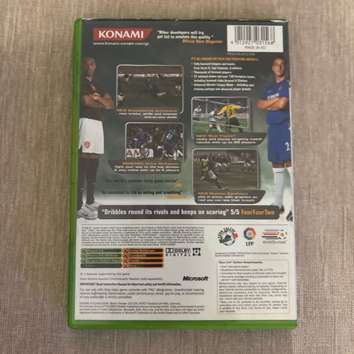 Pro Evolution Soccer 5 Xbox Original used, English full version