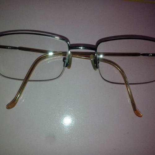 Metal glasses frame in bronze color like new