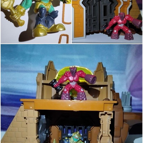 Gormiti Castle Playset with 2 Figures used, Giochi Preziosi