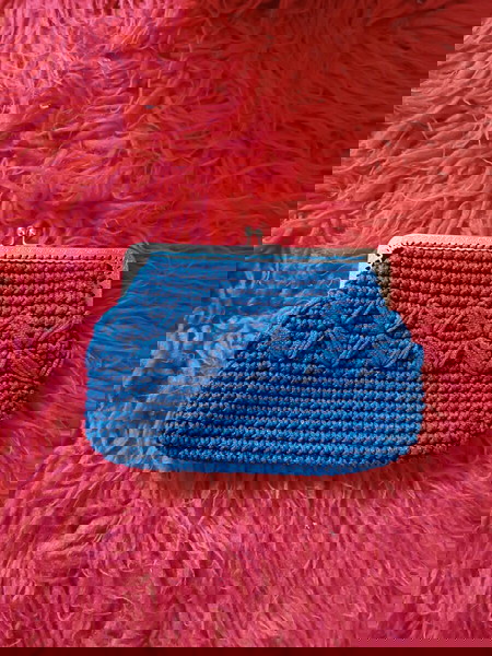 τσάντα - πορτοφόλι χειροποίητη crochet