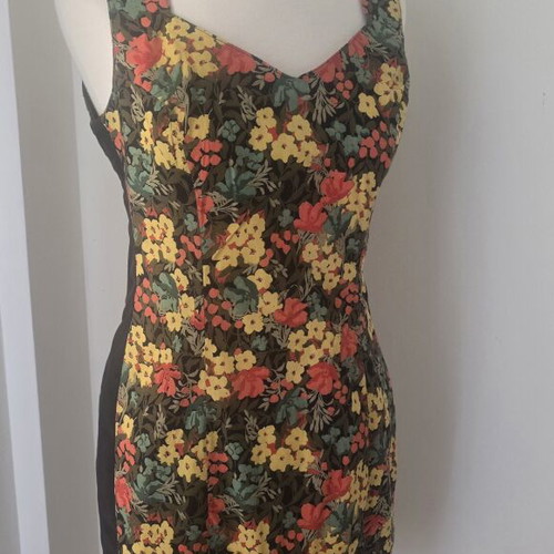 Floral dress vintage 1990s medium size, used