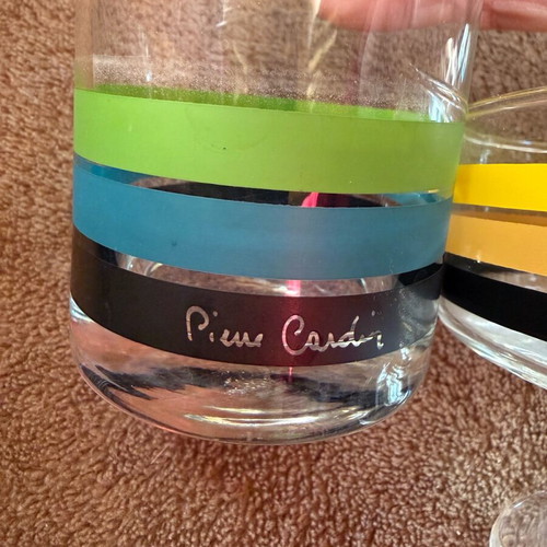 Vintage Pierre Cardin glassware set like new