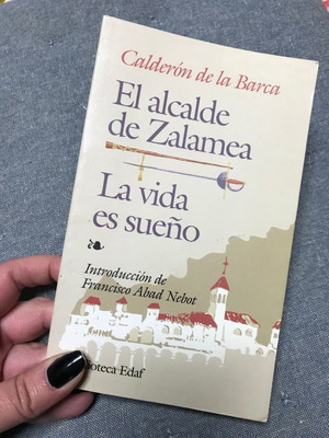 La vida es sueno and El alcalde de Zalamea by Calderon de la Barca like new, Spanish