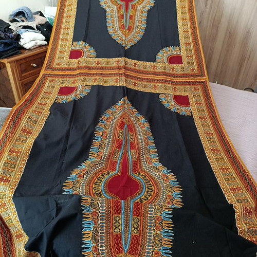 African fabric large size new 117×355 cm