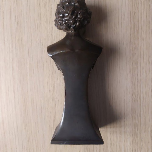 Metal Bust of Ludwig van Beethoven vintage, like new, 18x7 cm