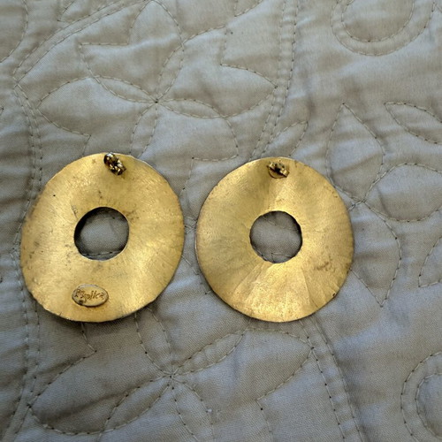 Gold plated earrings