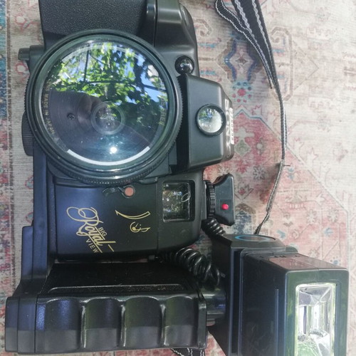 Sony Big Royal View vintage 35mm film camera used with flash