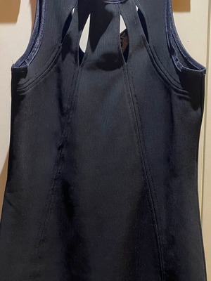 Black sleeveless dress Hype used, size XL
