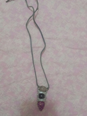 Necklace with real energy stones like new