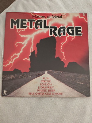 Metal Rage LP compilation used, metal genre