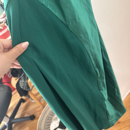 Mango green long dress like new, size S