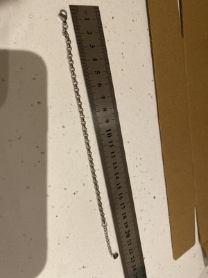 Men's bracelet, silver color