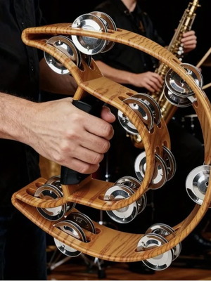 Professional tambourine new, large