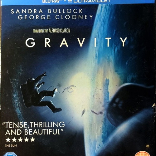 Gravity Blu-Ray used sci-fi thriller movie with English subtitles