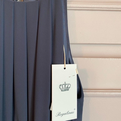Mini dress gray crepe Regalinas new, size S