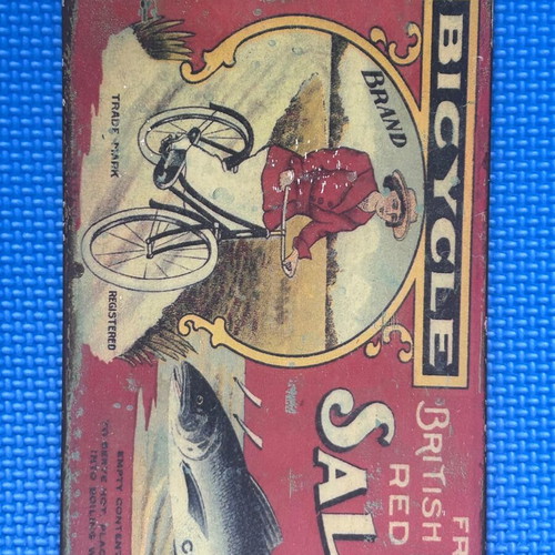 Vintage metal sign Bicycle Brand Salmon retro wall decoration