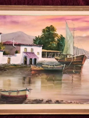 Parianos (Limanaki) new painting with frame