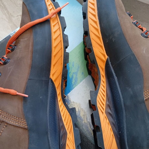 Meindl Island MFS Rock+ hiking boots, brown orange