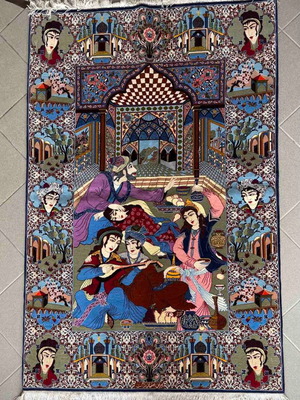 Isfahan Persian Handmade Rug New High Quality 111x169cm