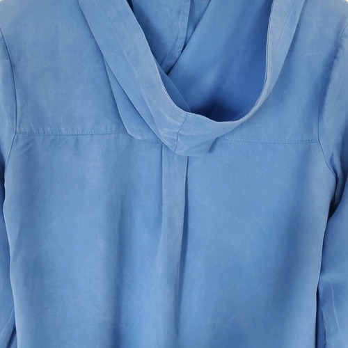 Zara dress shirt with hood 13-14 years like new, blue