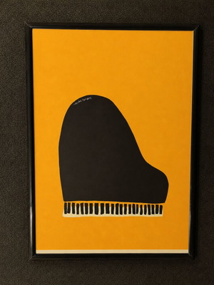 Art print A4 size with black frame new
