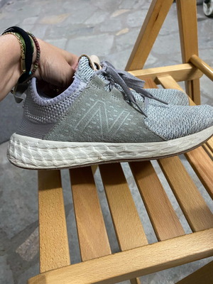 New Balance athletic shoes used, size 38, grey, fresh foam insole