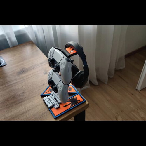 Grand Theft Auto controller and headset stand for PS5