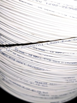 Fiber optic cable G.657.A1 2x new, white
