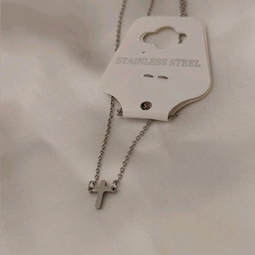 Stainless steel cross new, silver color, made of stainless steel