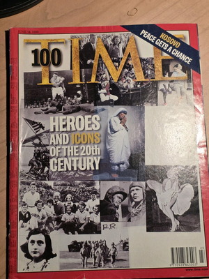 Time Magazine 100 Heroes and Icons of the 20th Century like new