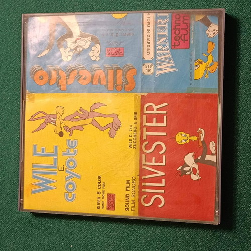Super 8mm color film Warner Bros used, animated