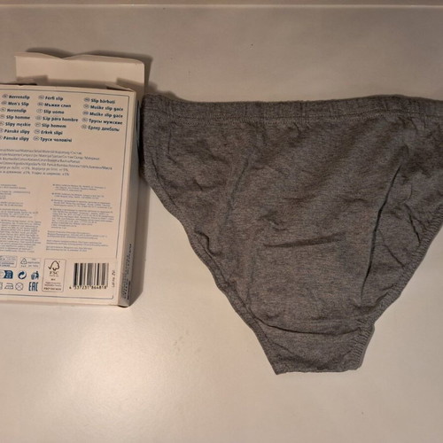 Aro men's briefs pack of 5, size M, grey, new