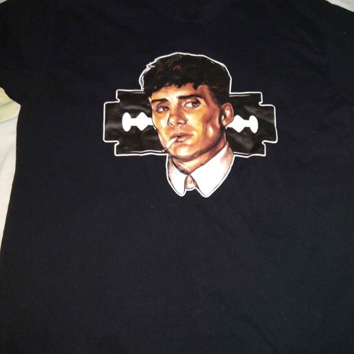 Thomas Shelby T Shirt Peaky Blinders slightly used, black, XL