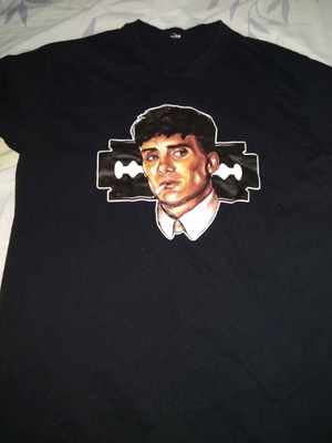 Thomas Shelby T Shirt Peaky Blinders slightly used, black, XL