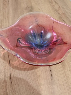 Decorative bowl handmade from heavy crystal like new