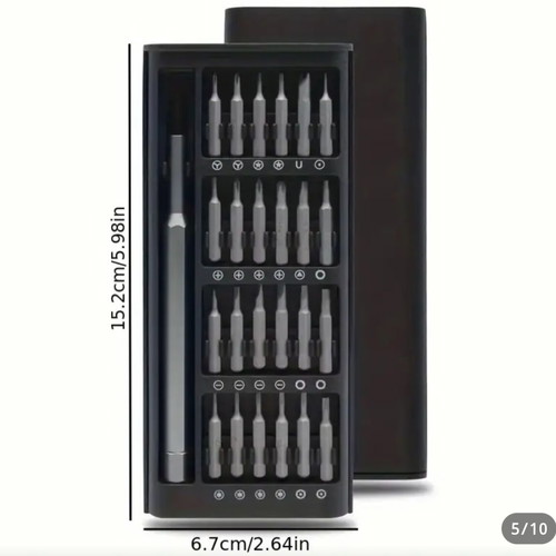 Precision screwdriver set 24 in 1 with magnetic bits new