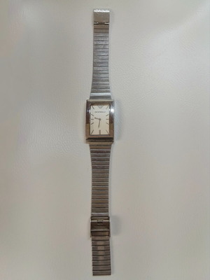 Emporio Armani AR-2100 wristwatch, steel, rectangular dial