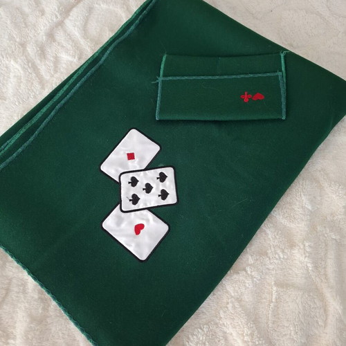 Green felt for cards like new, 2×1.60 m